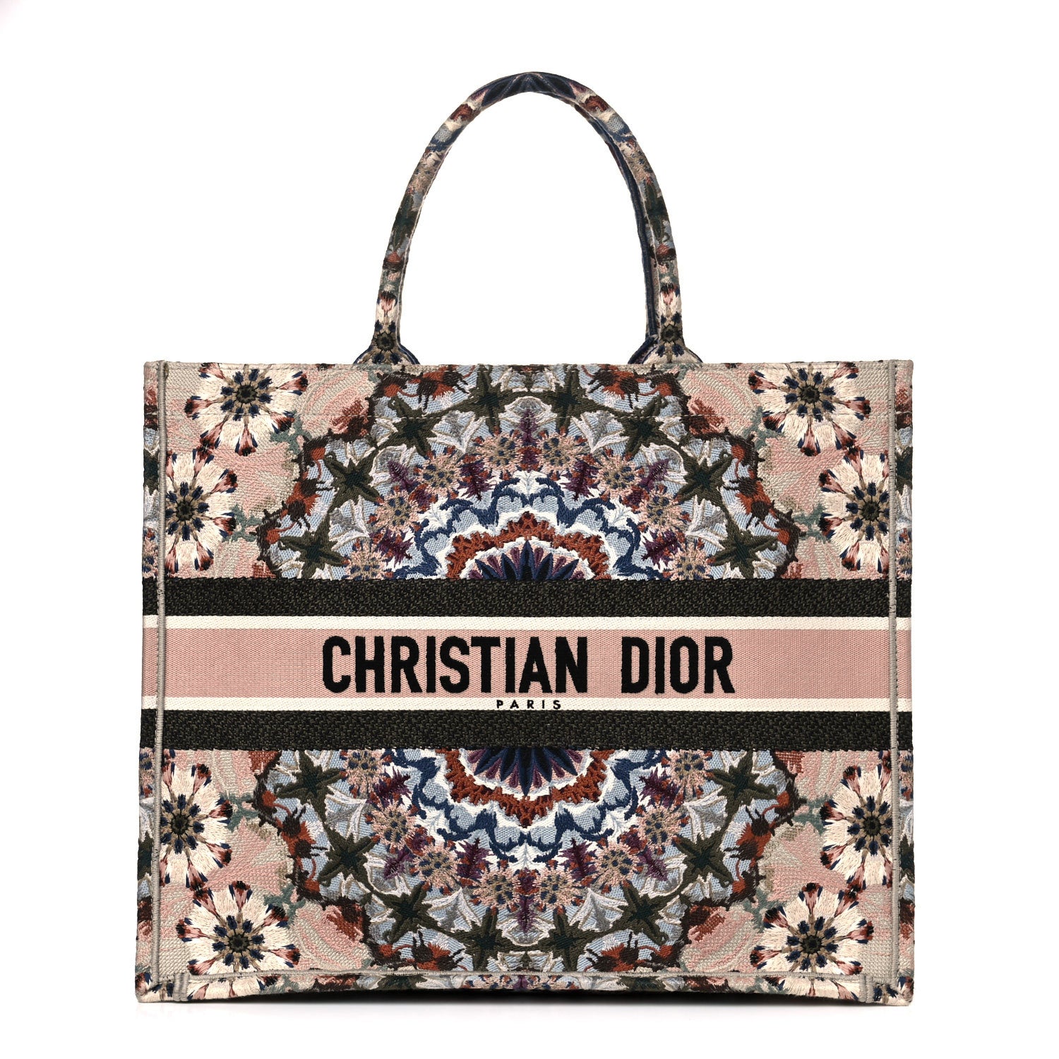Christian Dior Canvas Embroidered KaleiDioroscopic Book Tote Multicolor 1 of 10