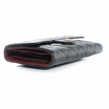 Chanel Caviar Quilted Long Flap Wallet Black 4 of 9