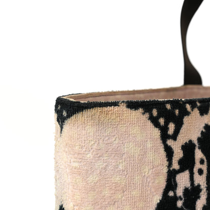 Chanel Terry Cotton Canvas Printed Large CC Tote Pale Pink 14 of 18