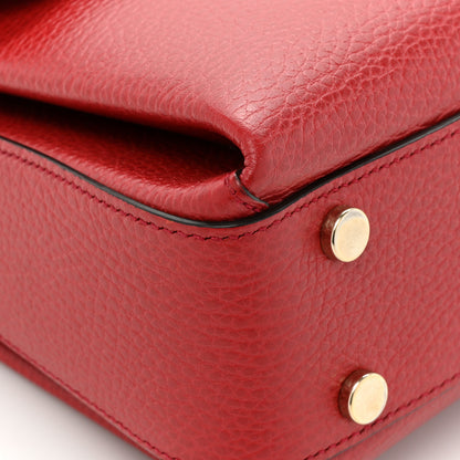 Gucci Dollar Calfskin Interlocking G Top Handle Shoulder Bag Red 11 of 15