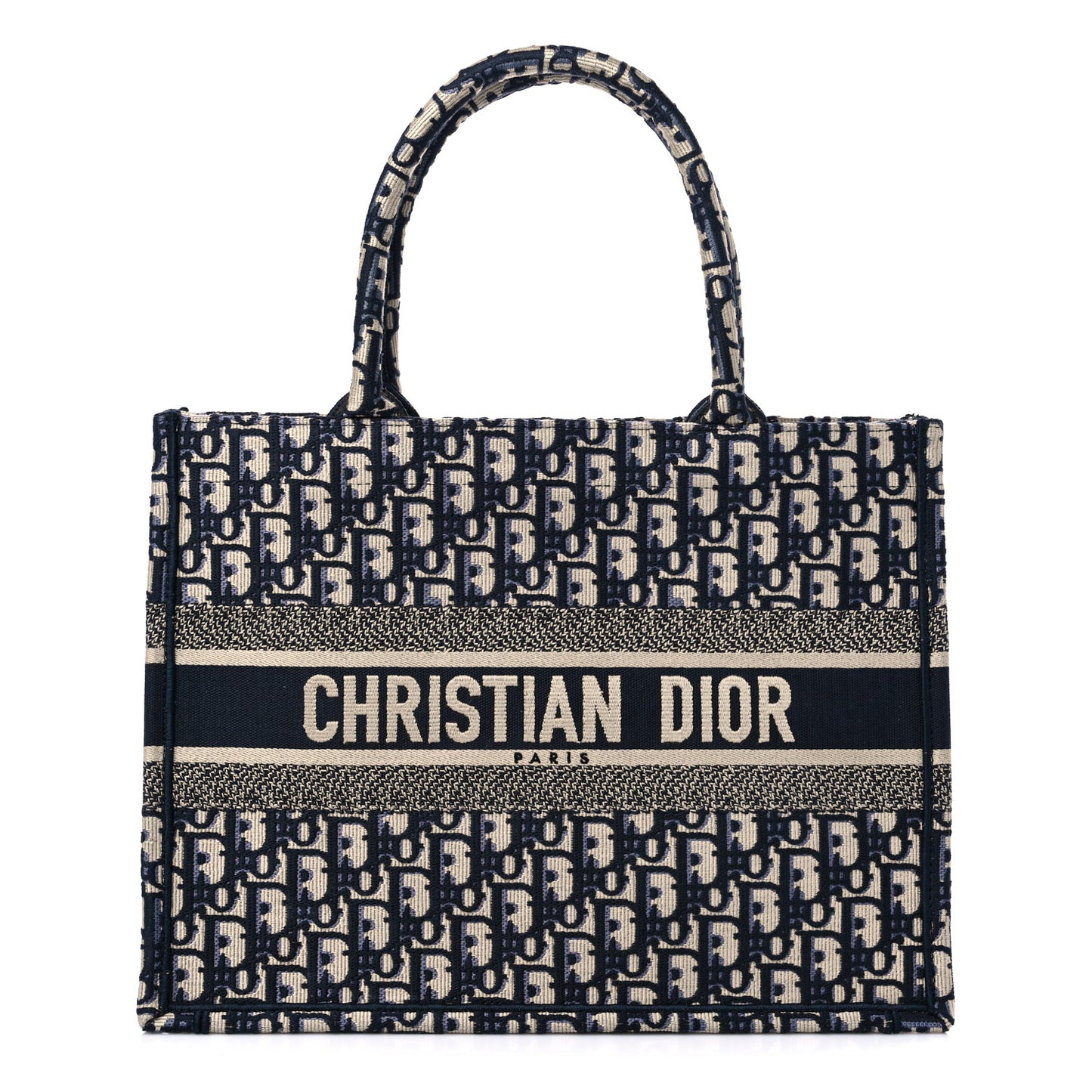 Oblique Medium Book Tote Blue Multicolor