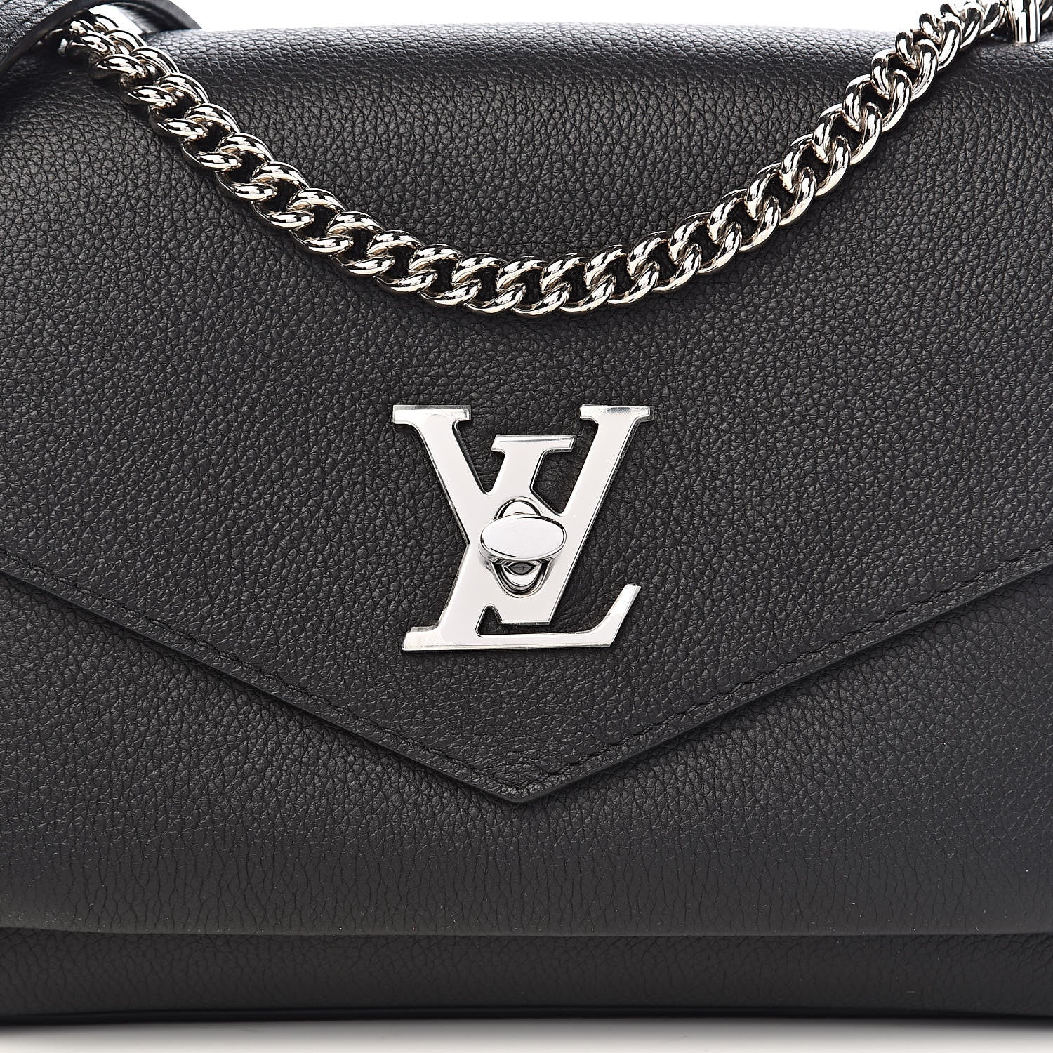 Louis Vuitton Soft Calfskin My Lockme Chain Bag BB Black 9 of 9
