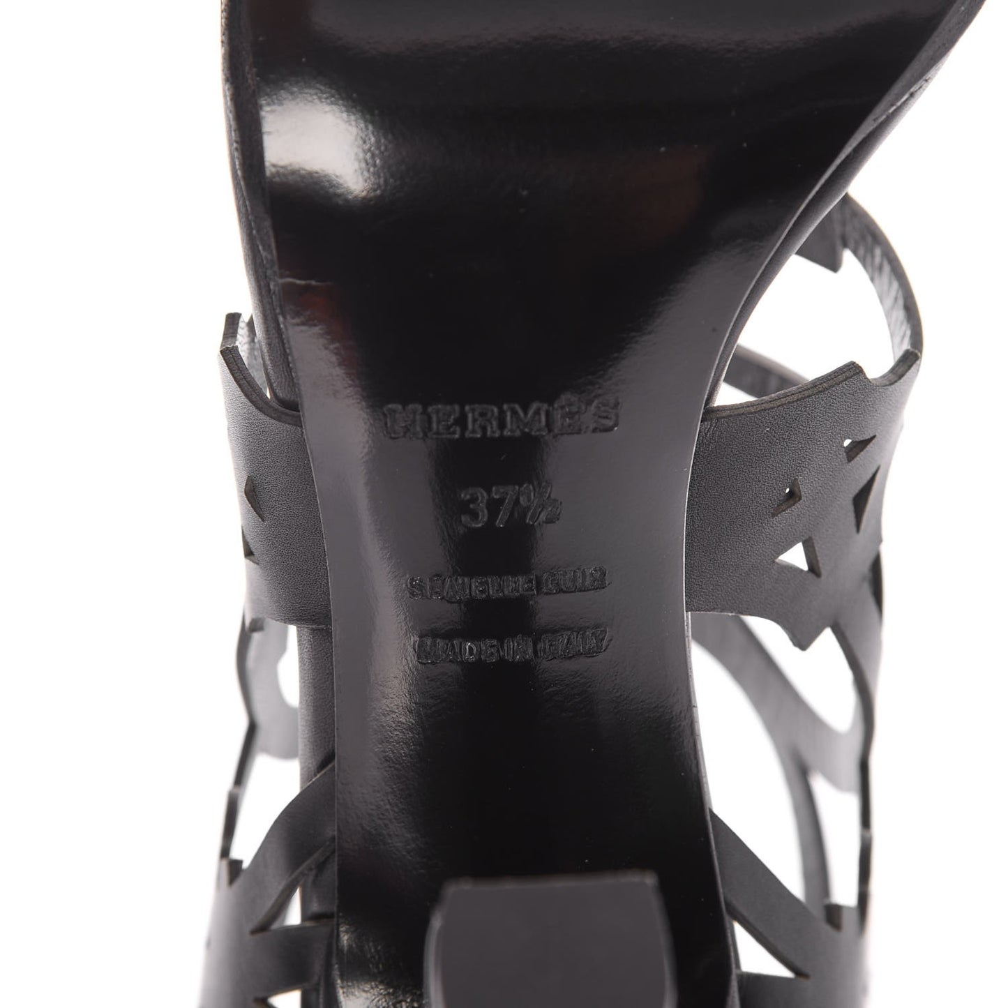 Calfskin Keira Sandals 37.5 Black