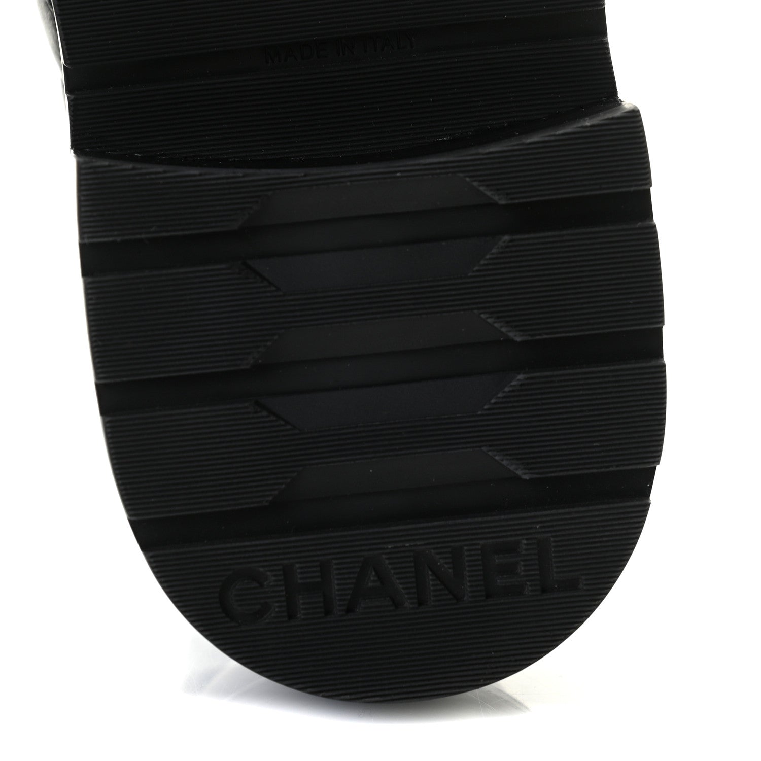 Chanel Shiny Lambskin Quilted Lace Up Combat Boots 36 Black 8 of 11