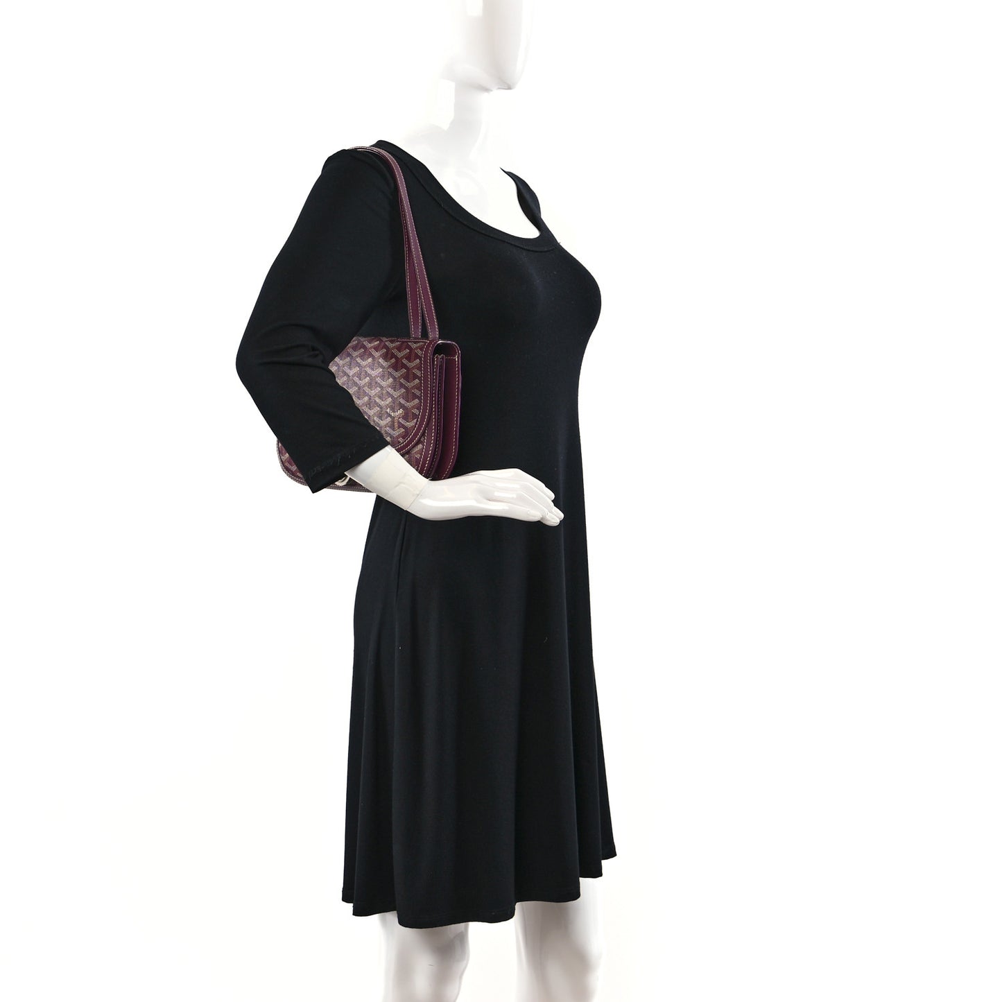 Goyardine 233 PM Shoulder Bag Burgundy