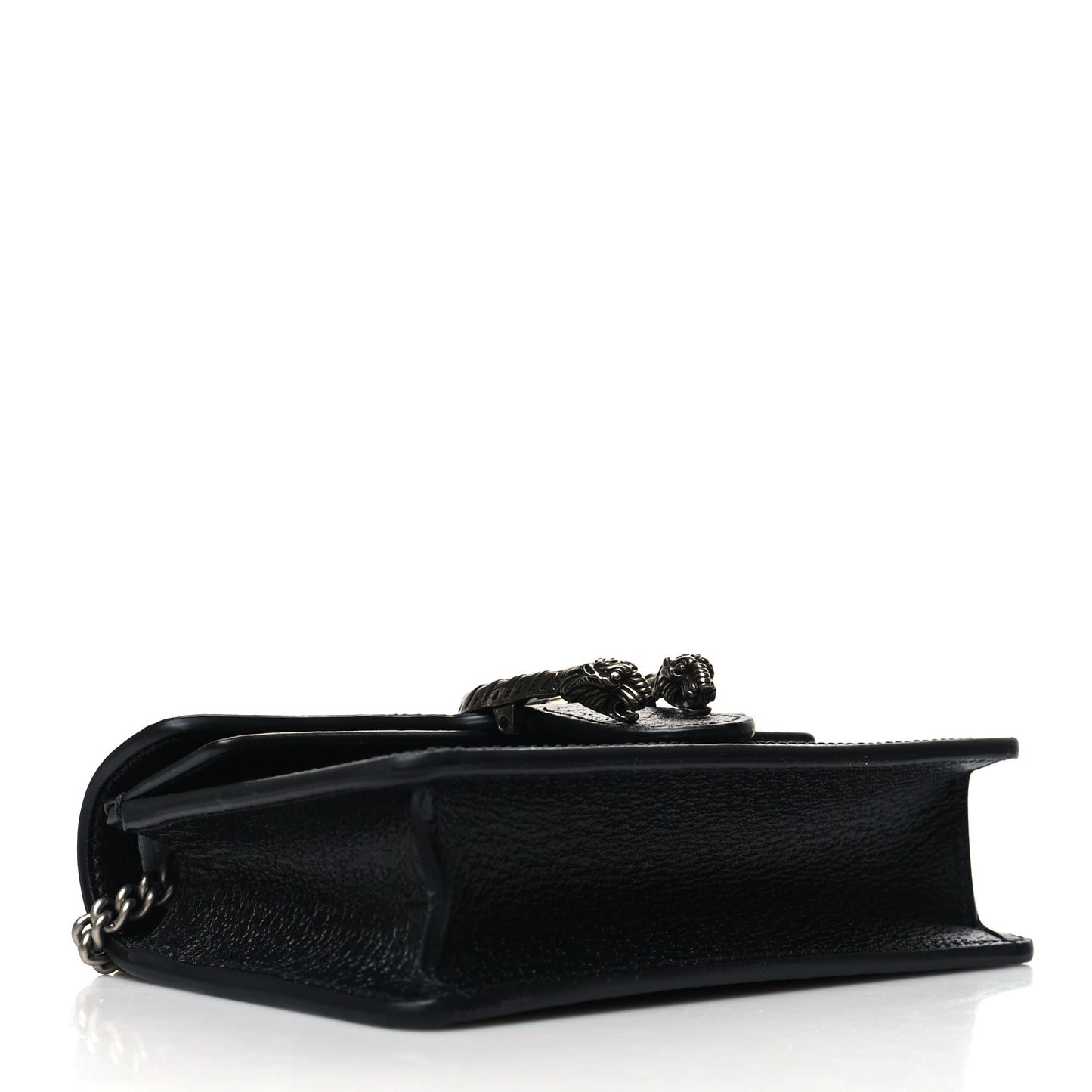 Jacquard Black Denim GG Monogram Super Mini Dionysus Shoulder Bag Black Ivory