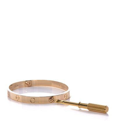 Cartier 18K Yellow Gold LOVE Bracelet 18 8 of 9