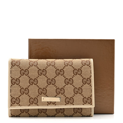 Gucci Monogram Two Fold Wallet Beige 10 of 10