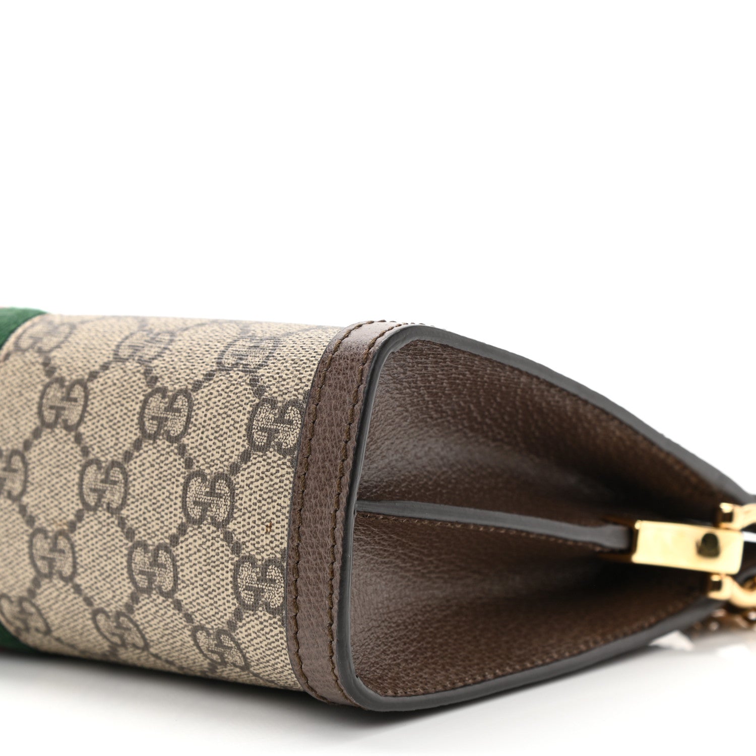 Gucci GG Supreme Monogram Web Small Ophidia Chain Shoulder Bag Brown 9 of 9