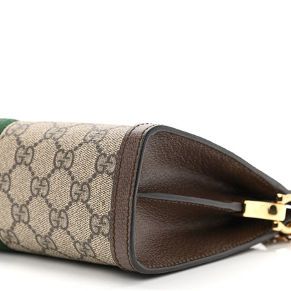 Gucci GG Supreme Monogram Web Small Ophidia Chain Shoulder Bag Brown 9 of 9