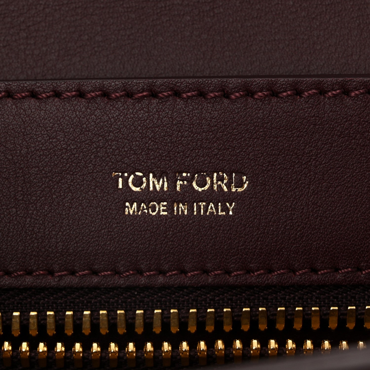 Tom Ford Calfskin Medium Sienna Crossbody Bag  Burgundy 6 of 9