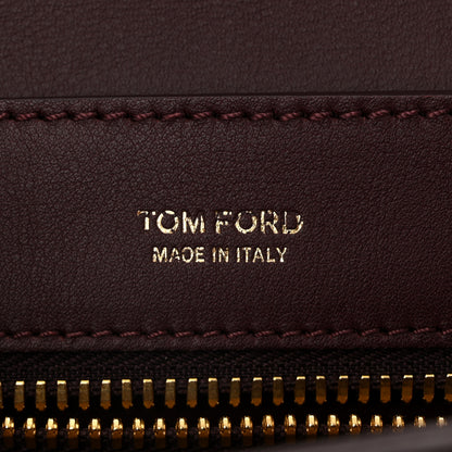 Tom Ford Calfskin Medium Sienna Crossbody Bag  Burgundy 6 of 9