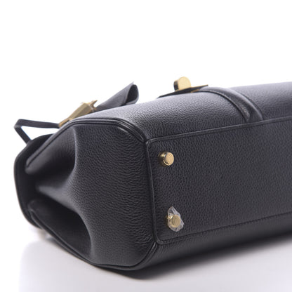 Celine Grained Calfskin Small 16 Top Handle Bag Black 11 of 12