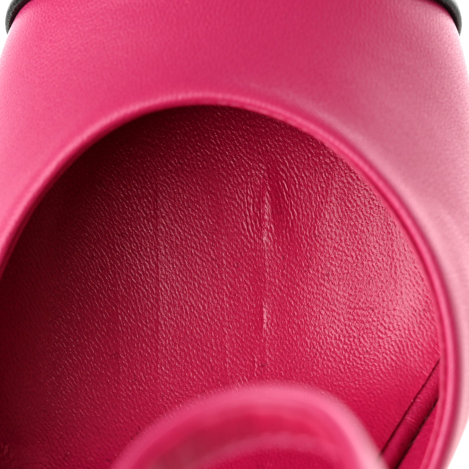 Chanel Lambskin Cap Toe Open Wedge 39 Fuchsia Black 11 of 12