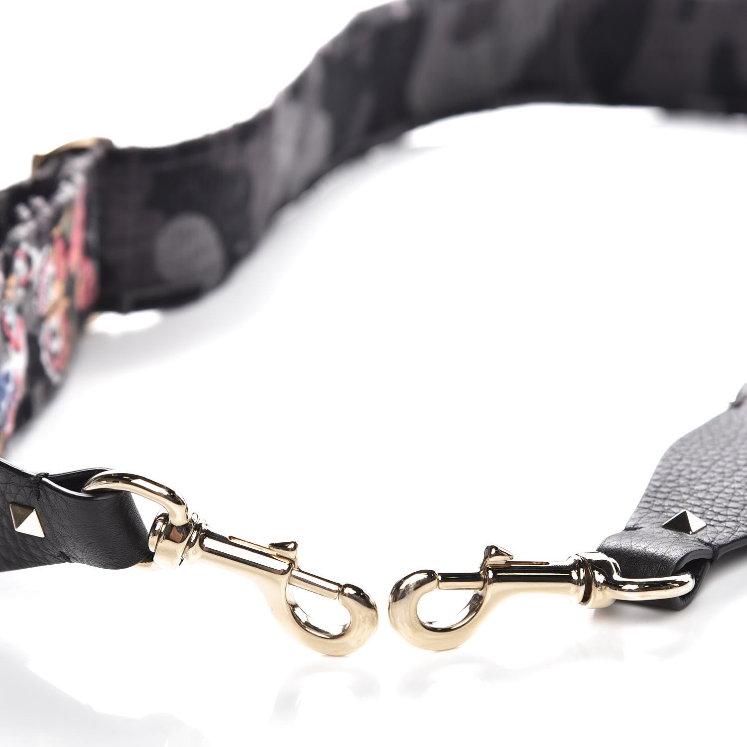 Valentino Garavani Canvas Camubutterfly Rockstud Guitar Strap Multicolor 4 of 4
