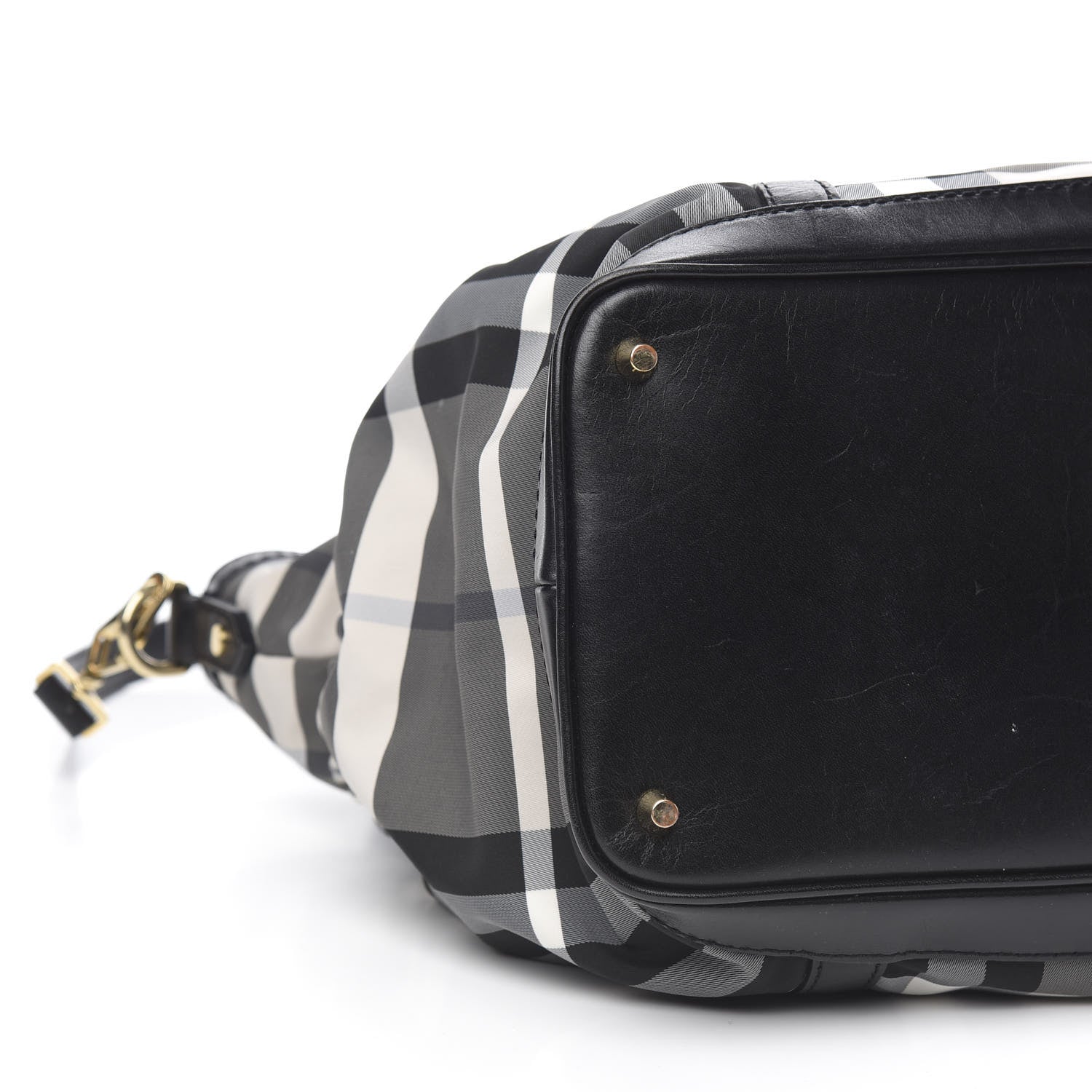 Burberry Nylon Beat Check Diaper Bag Black 6 of 9