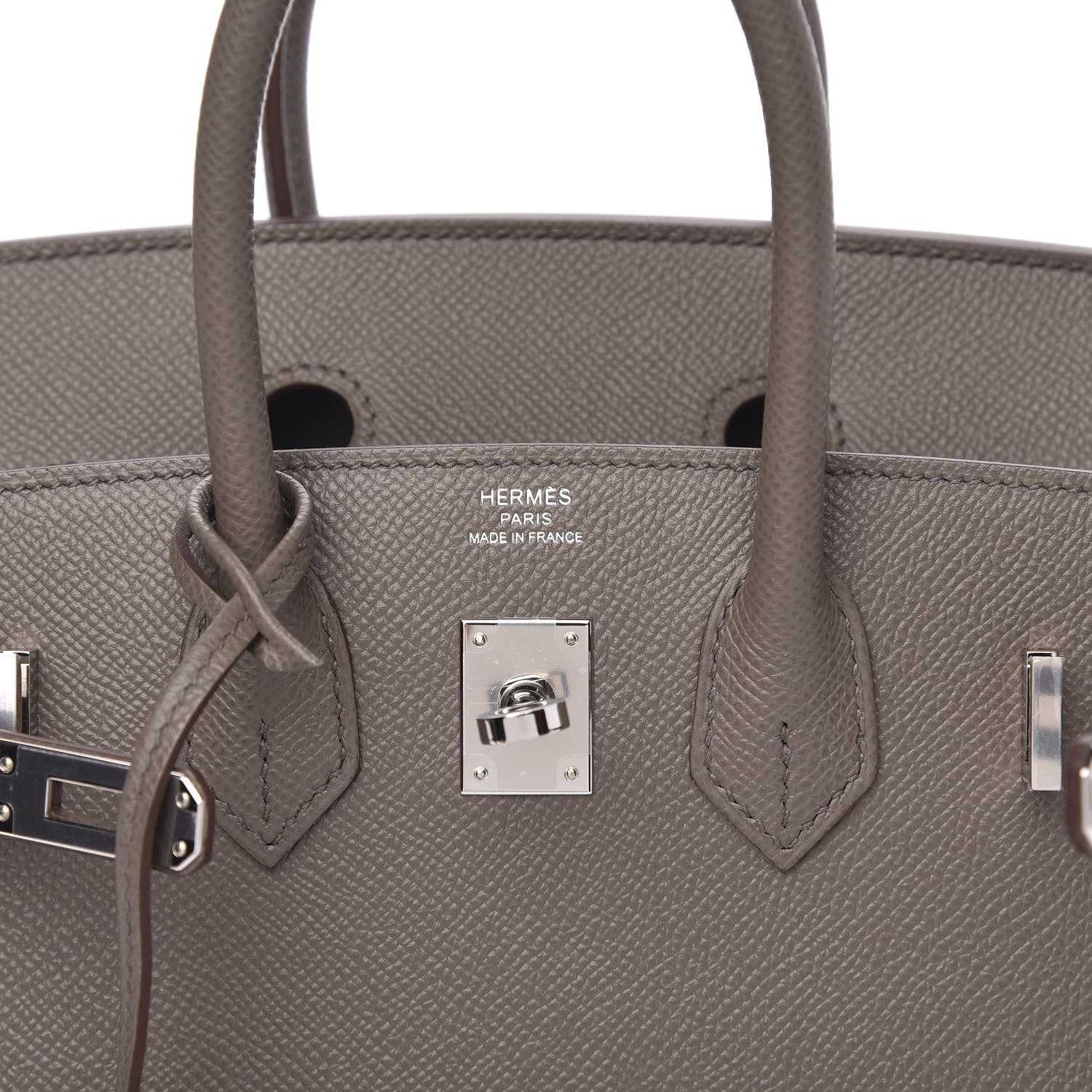Hermes Epsom Birkin Sellier 25 Etain 6 of 10
