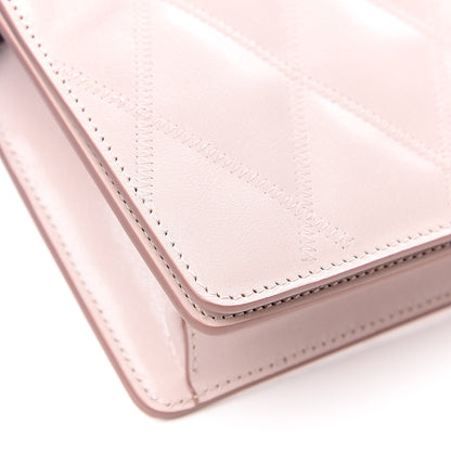 Givenchy Goatskin Quilted GV3 Strap Wallet Pale Pink 7 of 9