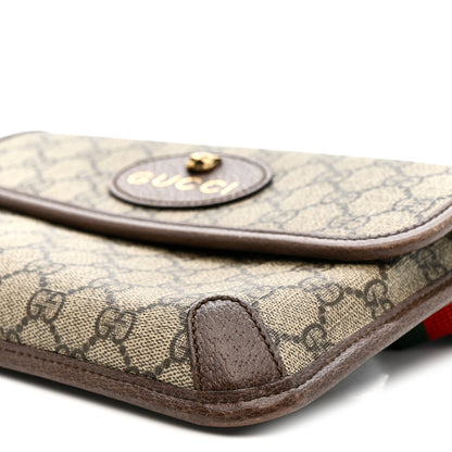Gucci GG Supreme Monogram Neo Vintage Web Belt Bag Brown 10 of 14