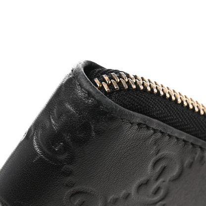 Gucci Guccissima Zip Around Travel Wallet Black 10 of 10