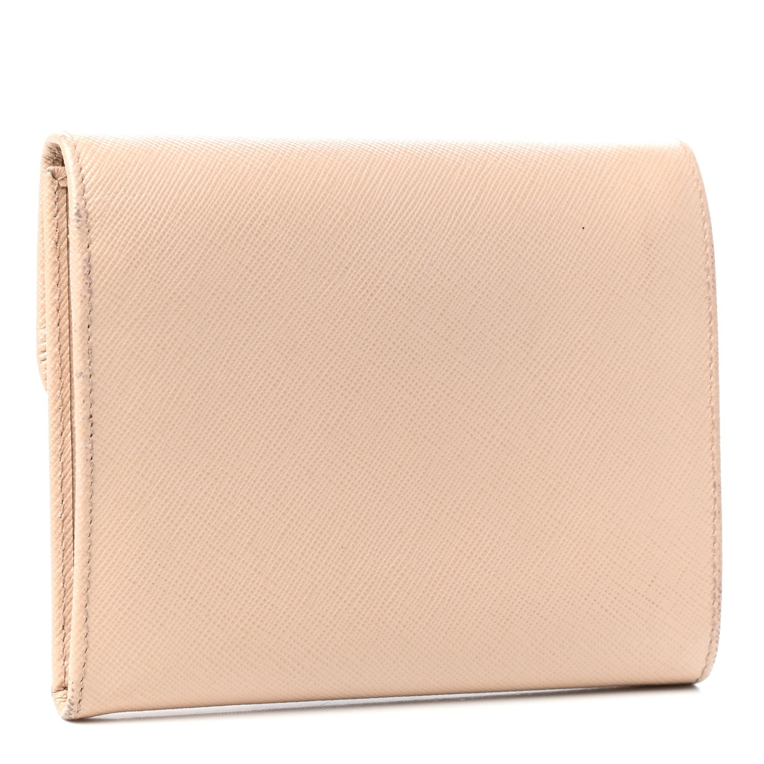 Prada Saffiano Metal Flap Wallet Orchidea 3 of 6