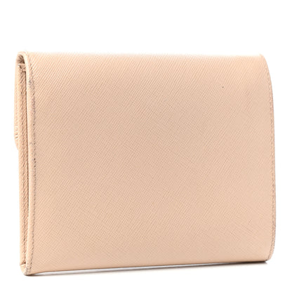 Prada Saffiano Metal Flap Wallet Orchidea 3 of 6