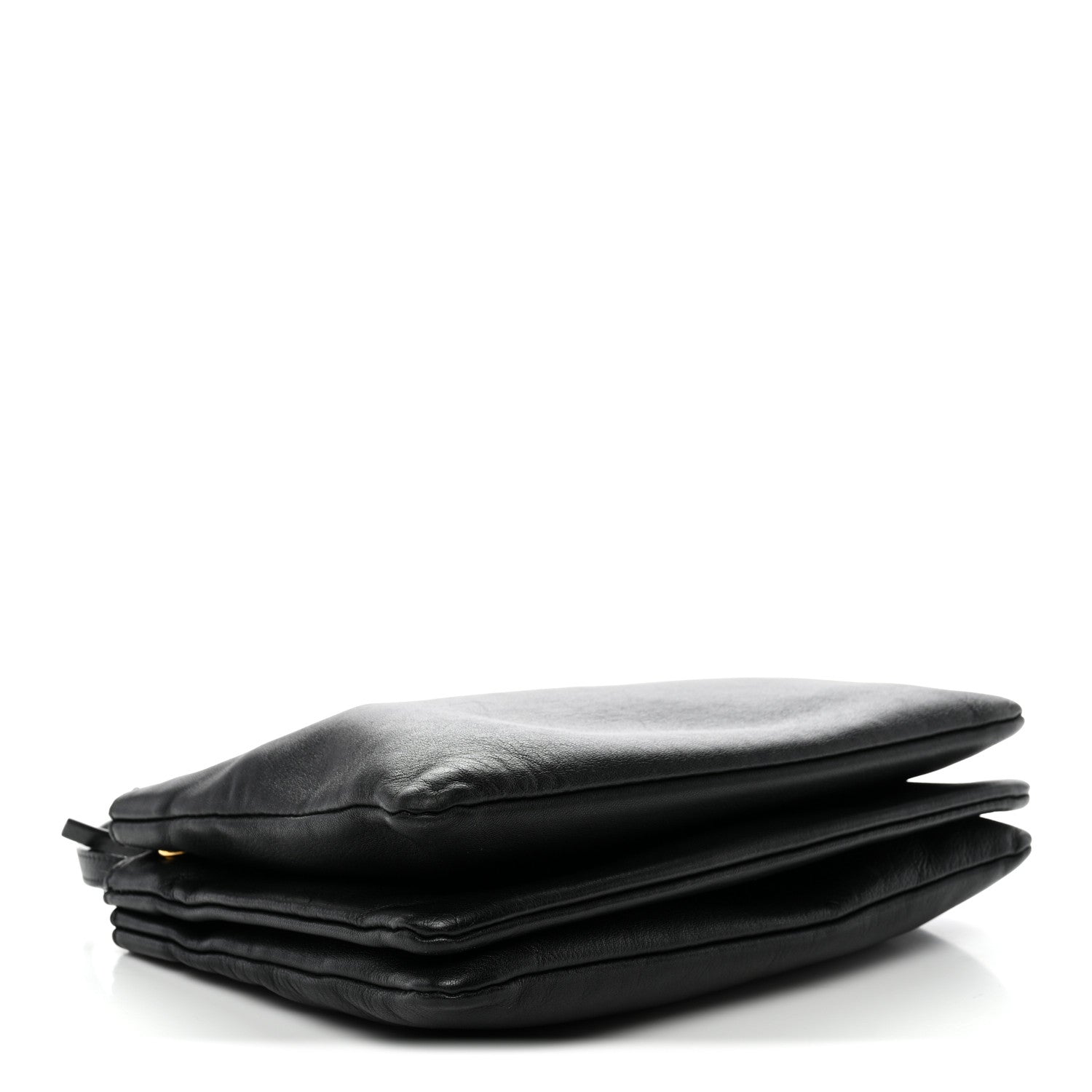 Celine Lambskin Large Trio Crossbody Bag Black 4 of 12