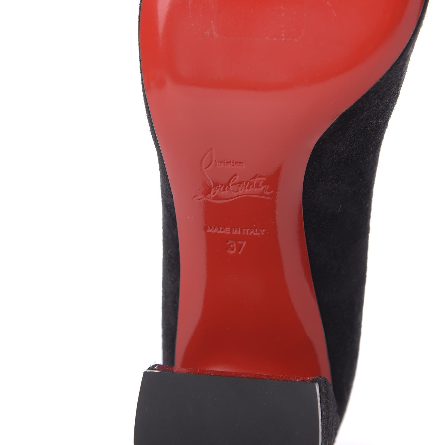 Christian Louboutin Veau Velours Miss Sab 55 Pumps 37 Black 9 of 10