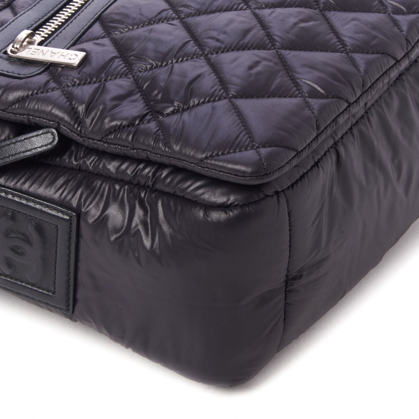 Nylon Small Coco Cocoon Messenger Bag Black