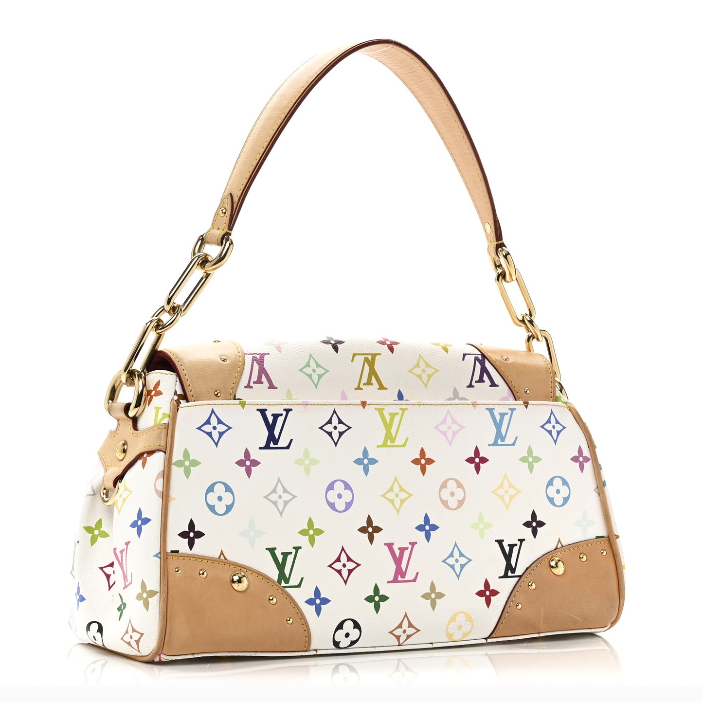 Monogram Multicolor Beverly MM White