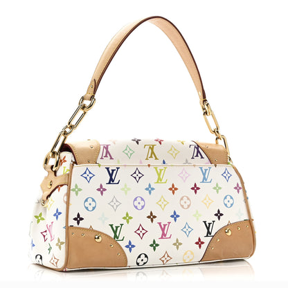 Louis Vuitton Monogram Multicolor Beverly MM White 3 of 9