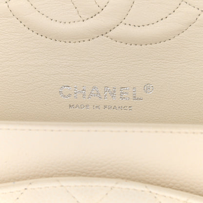 Chanel Caviar Quilted Medium Double Flap White 6 of 12