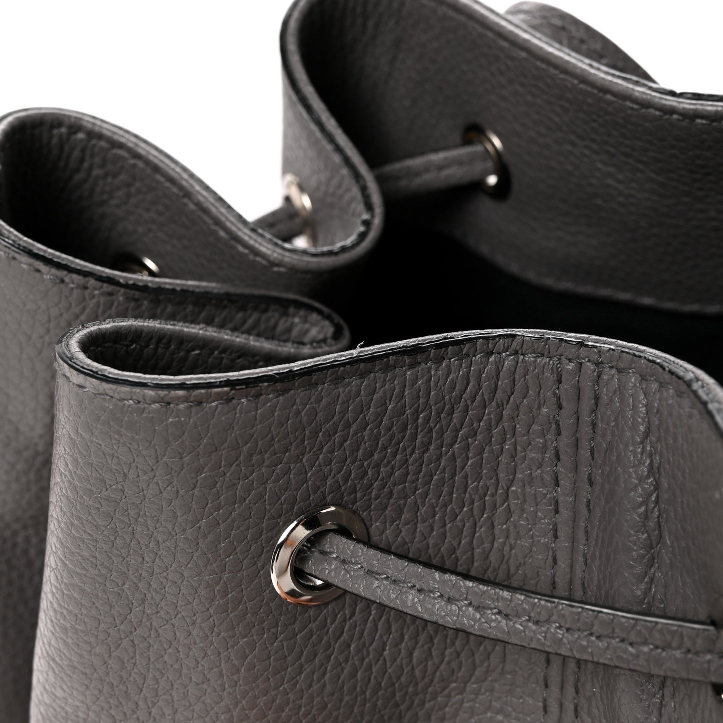 Calfskin Bucket Bag Grey