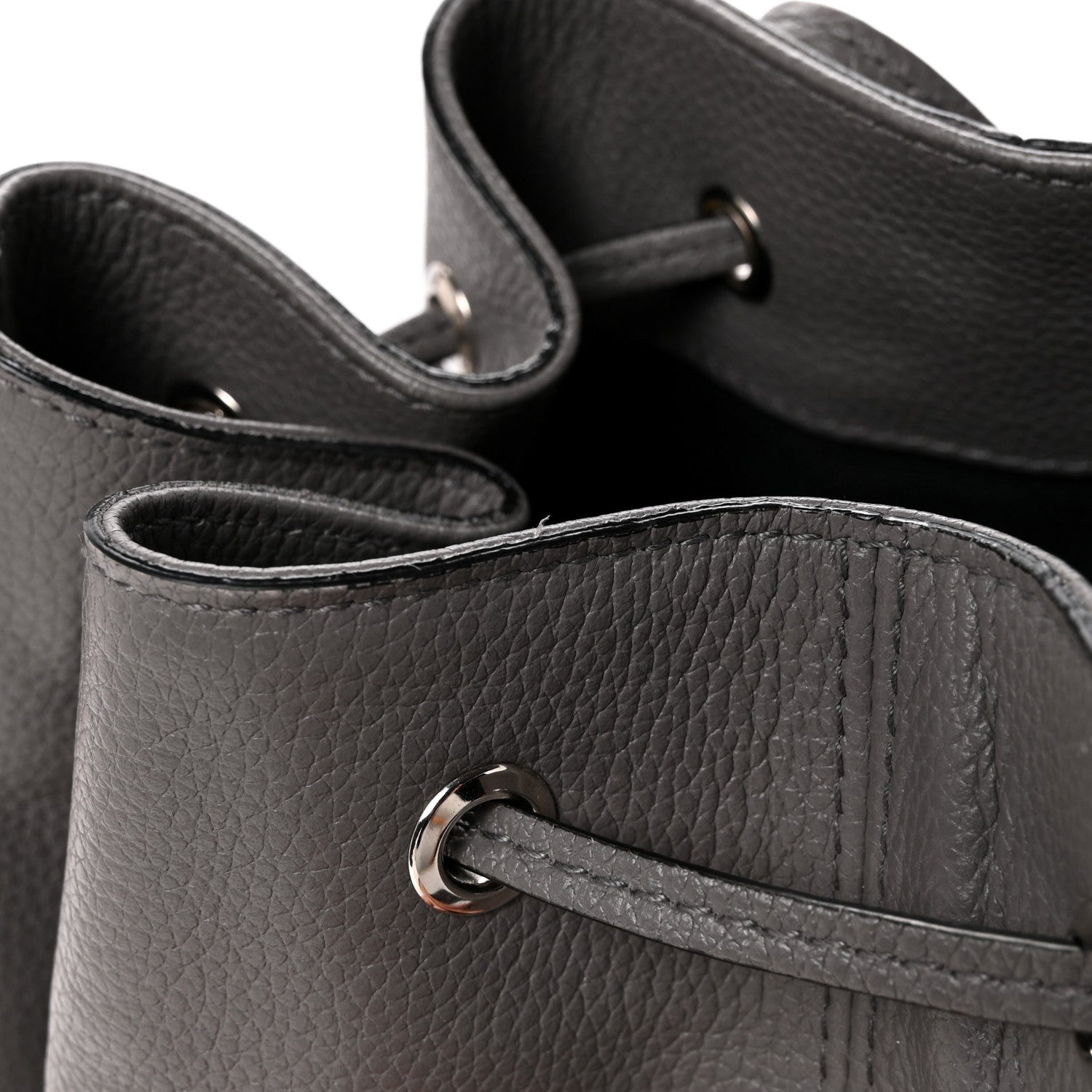 Alexander McQueen Calfskin Bucket Bag Grey 13 of 14