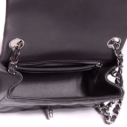 Chanel Lambskin Quilted Mini Square Flap Dark Grey 5 of 8