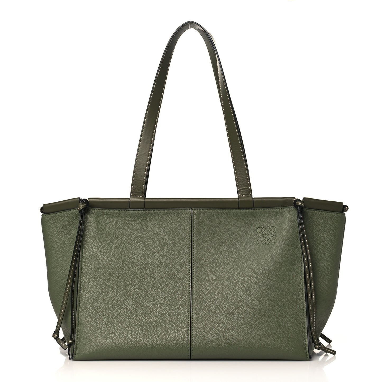 Soft Grained Calfskin Small Cushion Tote Avocado