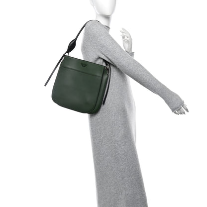 Prada City Calfskin Margit Bag Green Black 2 of 11