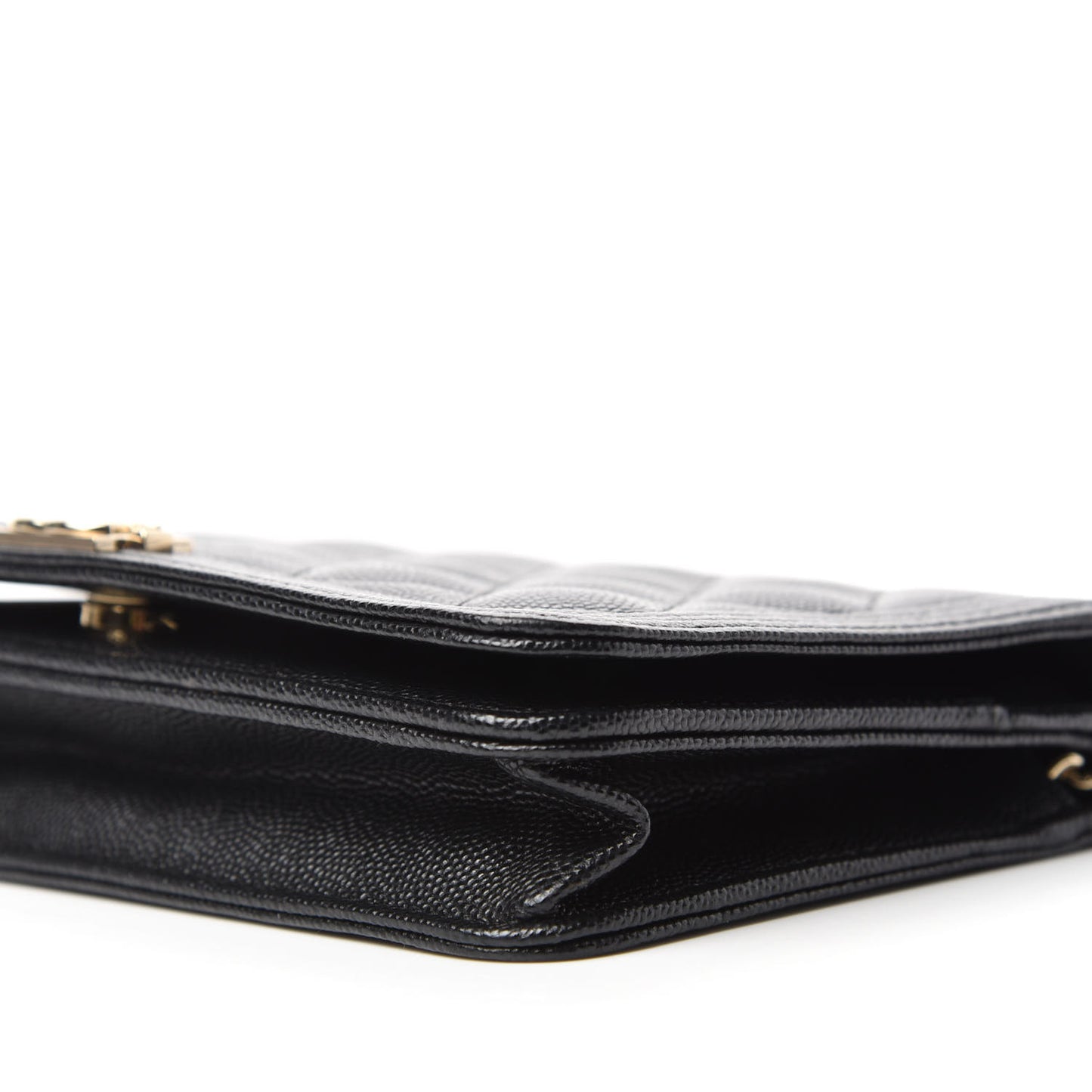 Caviar Quilted Boy Wallet On Chain WOC Black
