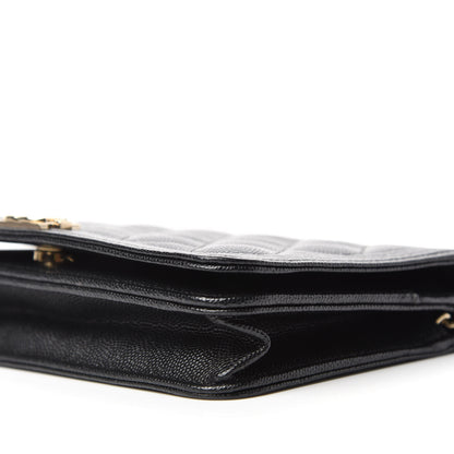 Chanel Caviar Quilted Boy Wallet On Chain WOC Black 7 of 12