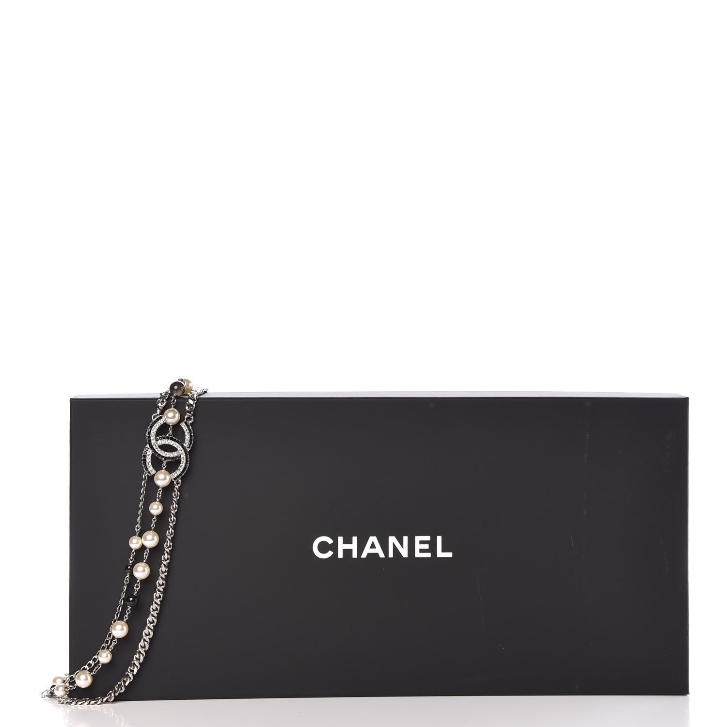 Chanel Pearl Crystal CC Double Strand Fancy Belt Pearly White 7 of 7