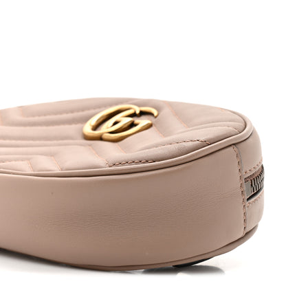Gucci Calfskin Matelasse GG Marmont Belt Bag 75 30 Porcelain Rose 9 of 10