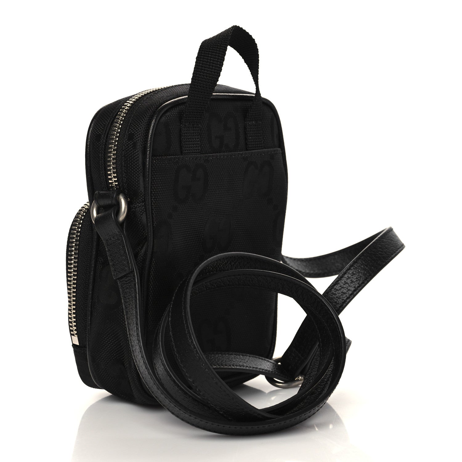Gucci Econyl Nylon Monogram Off The Grid Shoulder Bag Black 3 of 7