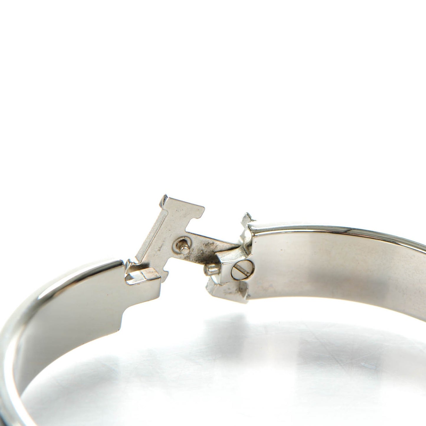Enamel Narrow Clic Clac H Bracelet GM Black