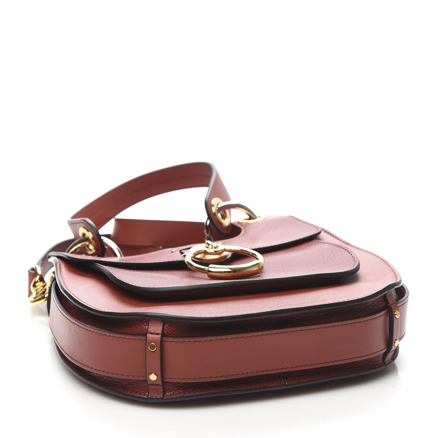 Chloe Calfskin Medium Tess Hobo Sienna Red 4 of 9