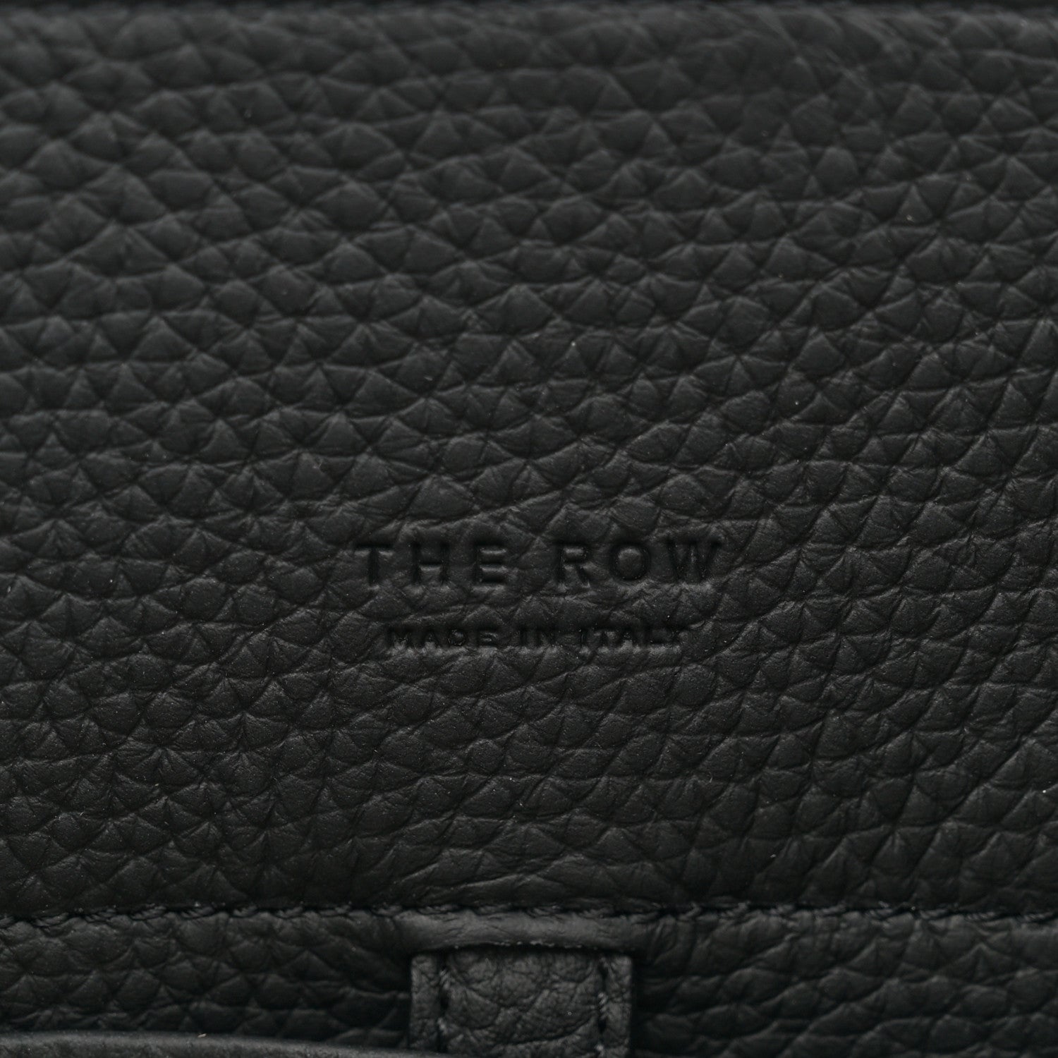 The Row Grained Calfskin Soft Margaux 10 Bag Black 6 of 10