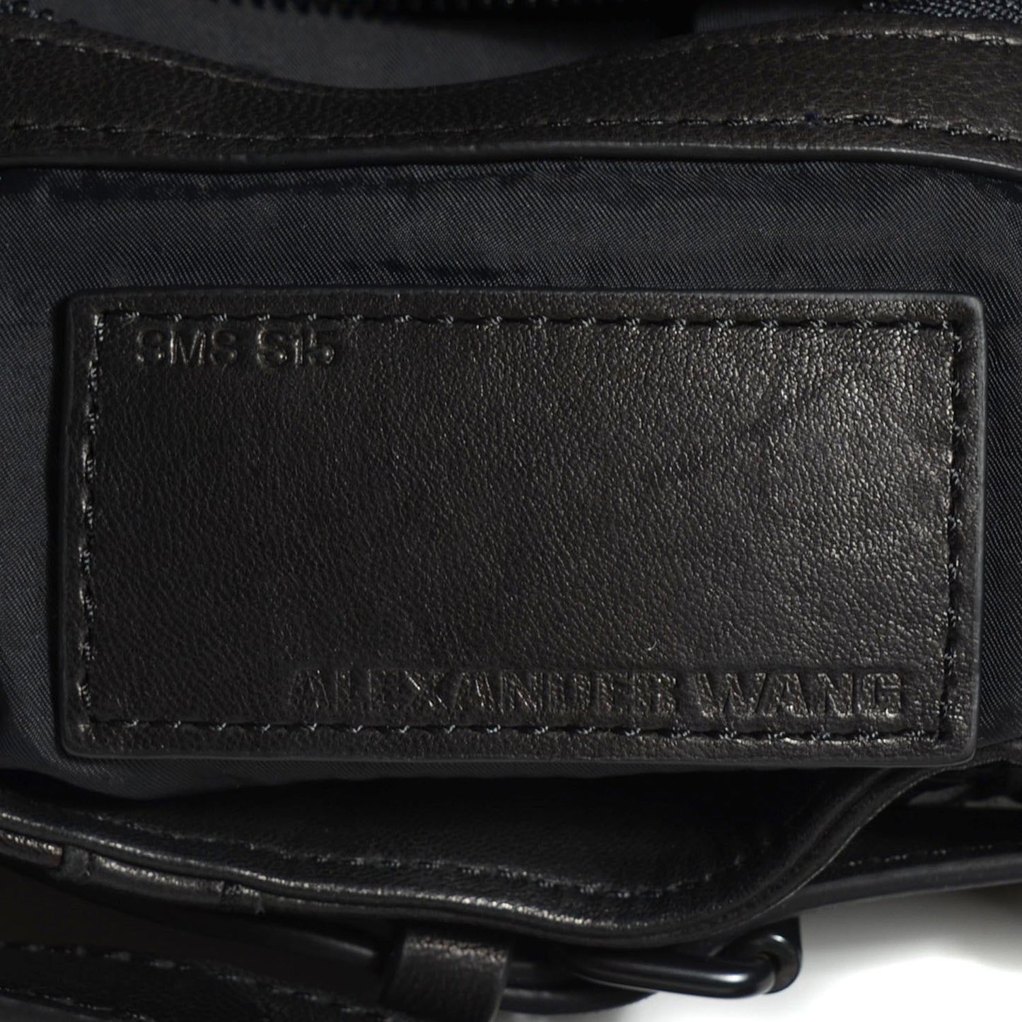 Lambskin Leopard Embossed Marti Backpack Washed Black Rhodium Hardware