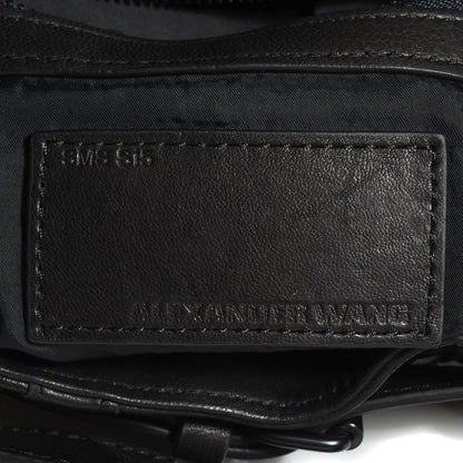 Alexander Wang Lambskin Leopard Embossed Marti Backpack Washed Black Rhodium Hardware 6 of 9