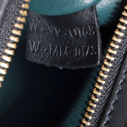 Celine Smooth Calfskin Small Bi-Color Trapeze Bottle Green Black 8 of 12