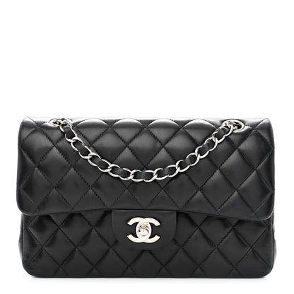 Chanel Lambskin Quilted Small Double Flap Black 1 of 14