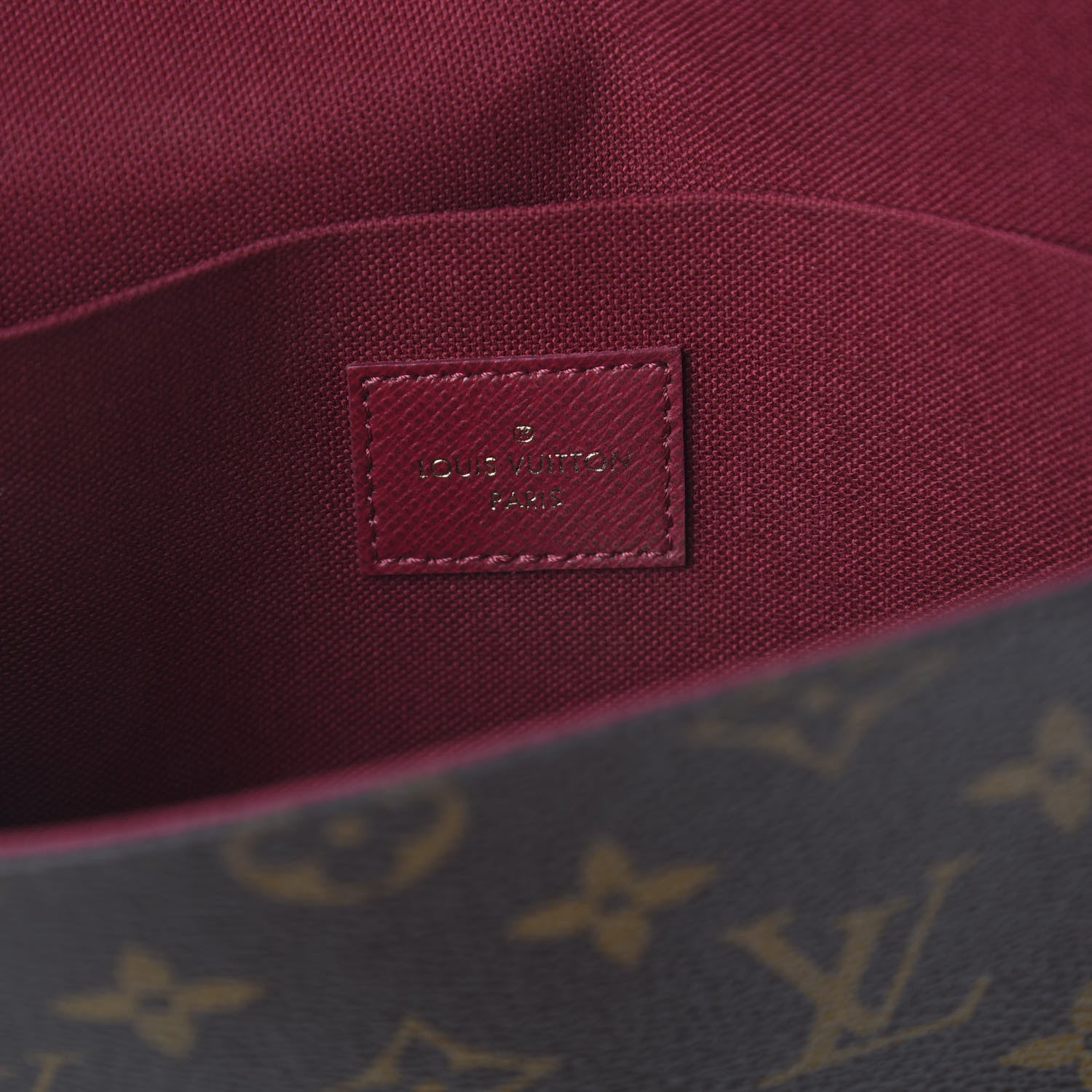 Louis Vuitton Monogram Pochette Felicie Chain Wallet Fuchsia 8 of 9